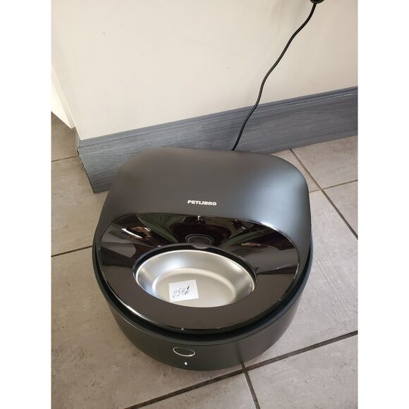 USED. PETLIBRO POLAR .STEEL BOWL. BLACK. WET FOOD PET CAT FEEDER  *LIKE NEW - Picture 10 of 11
